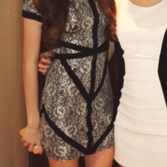 Silver Bodycon Dress - Picture 3 of 3